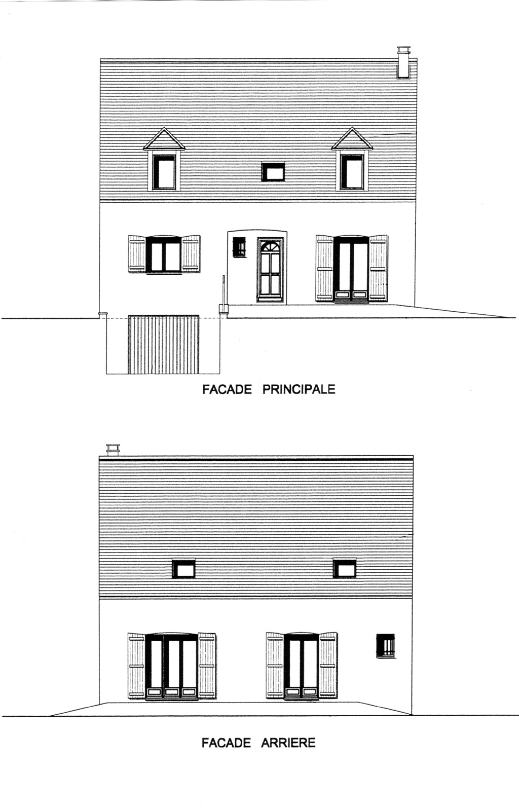 plan maison 9m de facade